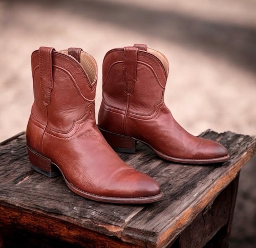Tecovas The Penny Cowboystiefel Damengröße 7 braun Leder Knöchel Western