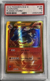 Pokemon Charizard Holo Pokemon Black & White 2012 Plasma Storm PSA 7