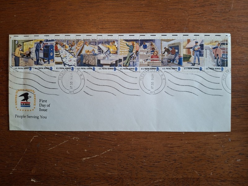 U.S. FDC SC# 1498A  1973 "POSTAL PEOPLE"  Pleasantville NY 10570