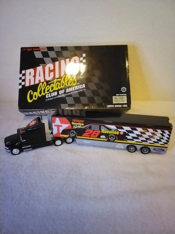 Transportador Nascar Dale Jarrett #28 Texaco Havoline 1/64 diecast por RCCA Foto 2 de 4