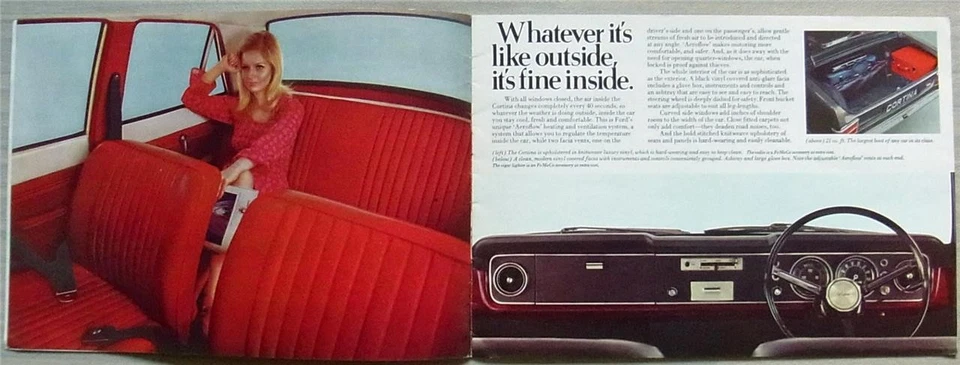 FORD CORTINA RANGE Inc LOTUS GT Super Sales Brochure 1967 #304909/CD189/676/200M - Image 3 of 4