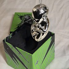2009 Flaming Lips Silver Trembling Fetus Christmas Ornament Rare w/ Box