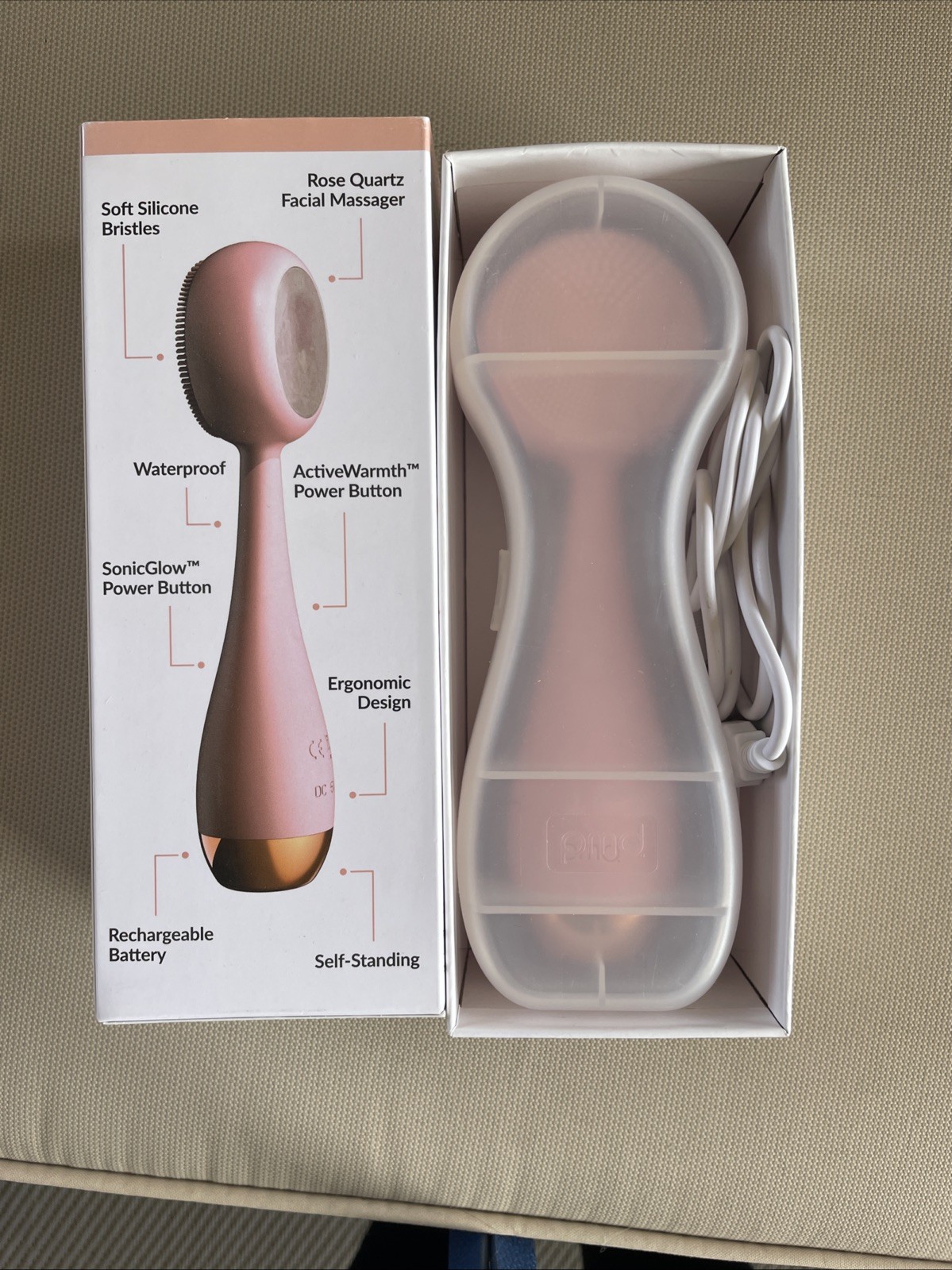 PMD Clean Smart Facial Cleansing Device in Blush (Baby Pink) - Brand New In Box