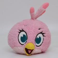 Angry Birds Toons Stella Pink Bird Plush Toy  5" 2016 Logonet Finland Import