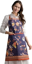 Maison d' Hermine 100% Cotton Apron for women with Pocket Kitchen Chef Apron for