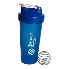 28 oz Shaker Bottle protein & gym-BlenderBottle Loop Top & Mix Ball Blue