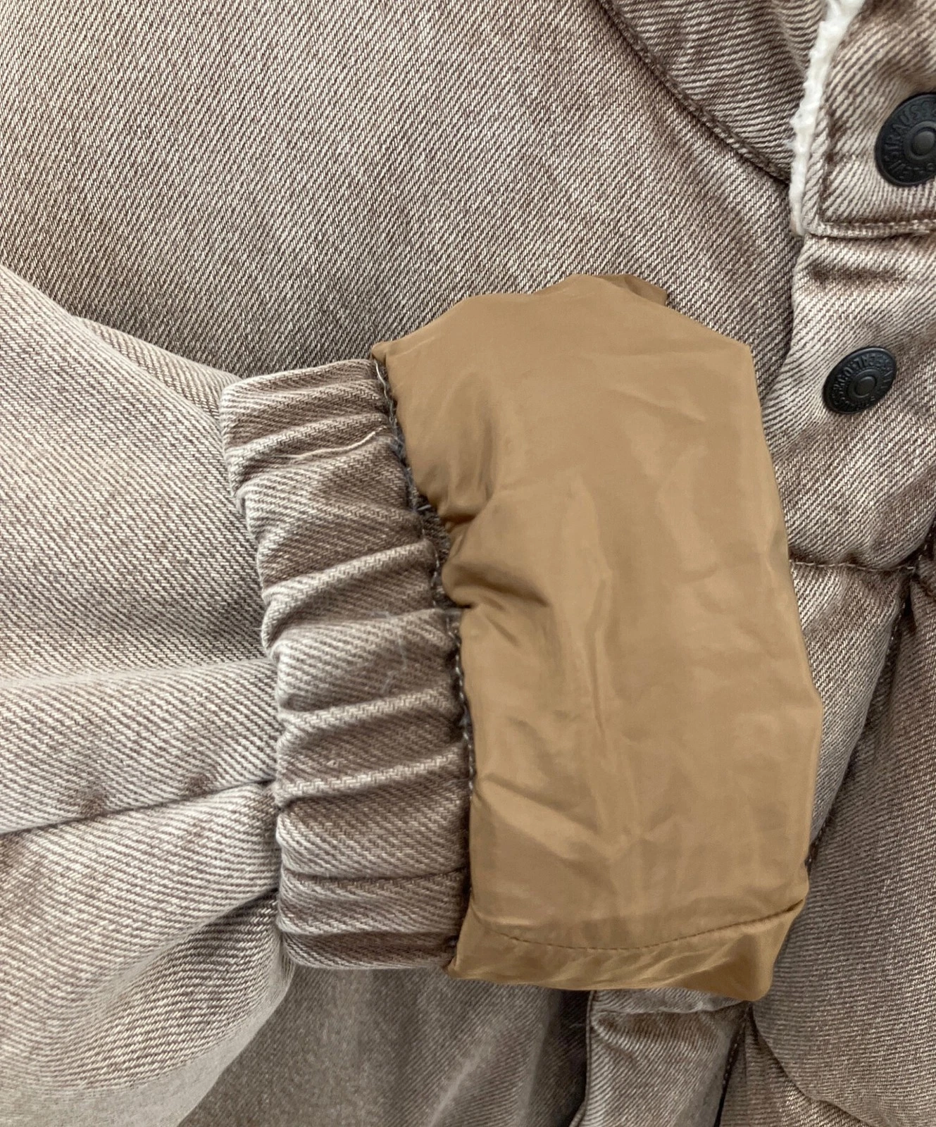 Levi's Down Jacket Men's Size L Brown New - product detail image 4
