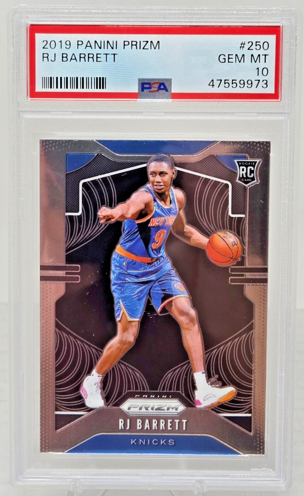 2019 Panini Prizm RJ BARRETT RC Rookie Basketball Card PSA 10 GEM MINT
