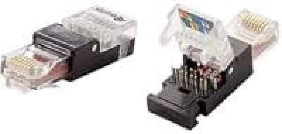 Equip 121165 – Stecker (RJ-45, Schwarz, Transparent, Polycarbonat, Cat6, 12 g, 1 - Photo 1/1