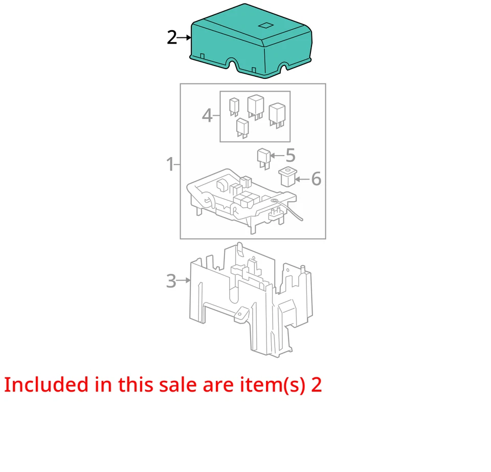 Cubierta de bloque de unión de cableado del motor Chevrolet Avalanche 2007-2009 25815385 Foto 3 de 4