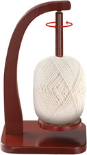 Wooden Yarn Holder Spinner with Magnetic Rota...