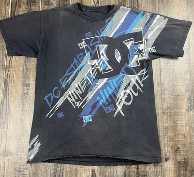 00s DC SHOES vtg tシャツ old skate オールドスケート Vintage DC Shoes T Shirt Y2K Grunge Skater Graphic Shirt-Size M