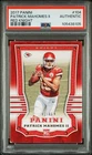 Panini 2017 Patrick Mahomes II Red Knight Rookie #104 /49 PSA Chiefs