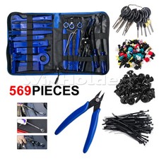 569x Auto Trim Removal Tool Kit Door Panel Removal Car Clip Molding Dashboard 569x Auto Trim Removal Tool Kit Door Panel Removal Car Clip Molding Dashboard