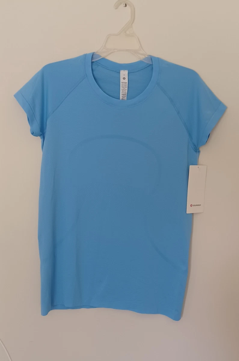 【新品未使用】ルルレモン　Swiftly Tech 4 Lululemon Swiftly Tech Short Sleeve Crew - Slate / White - lulu