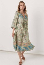 🦋SPELL & THE GYPSY S OASIS OPAL BOHO MIDI DRESS BNWT
