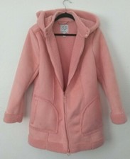 Isaac Mizrahi Live! Hooded Faux Shearling Coat. Size- M. Colour - Blush. New