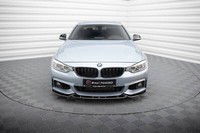 Cup Front Ansatz Schwarz FüR BMW 4Er Coupe M-Paket F32 Spoilerlippe Schwert