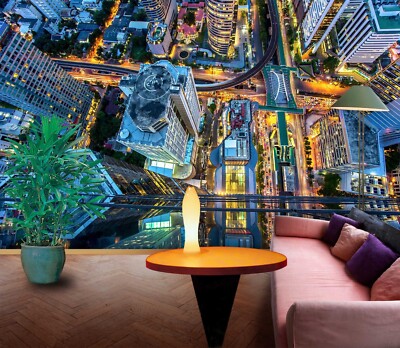 3D City Street E1120 Wallpaper Mural Paper Wall Print Indoor Murals CA Honey