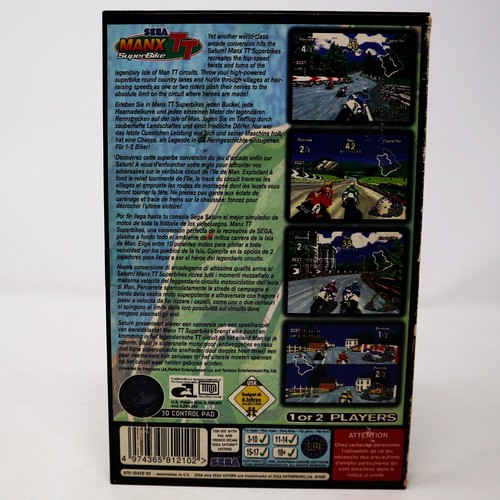 VIDEOJUEGO VINTAGE 1995 SEGA SATURN MANX TT SUPERBIKE VERSIÓN PAL Y CÁMARA FRANCESA - Imagen 6 de 9