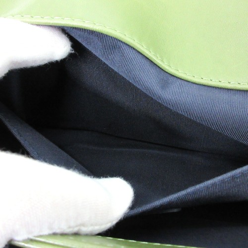 CHANEL CC Logo Boy Chain Shoulder Bag Velvet Tweed Leather Green GHW Italy M772 - Picture 18 of 20