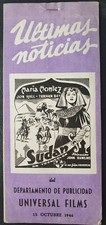 MARIA MONTEZ EXTREMELY RARE ORIGINAL 1946 SPANISH PRESSBOOK SUDAN JON HALL, SABU