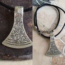 MEDIEVAL,VIKING,AXE HEAD PENDANT  OTHER NECKLACE CHOICES Free 