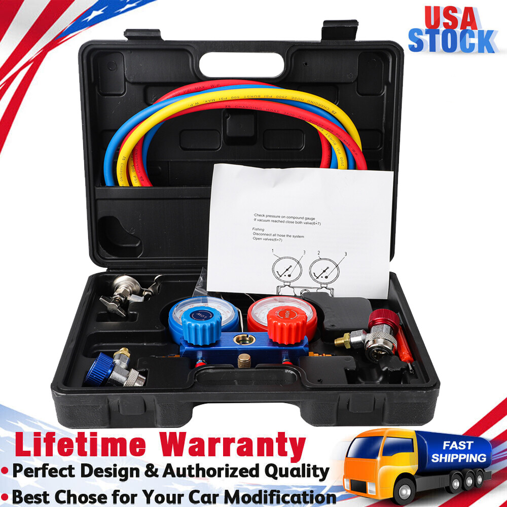 Automotive AC Diagnostic Manifold Gauge Set for Charging Refrigeration