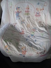 Vintage Crib-youth Bed Quilt 48" x 65"