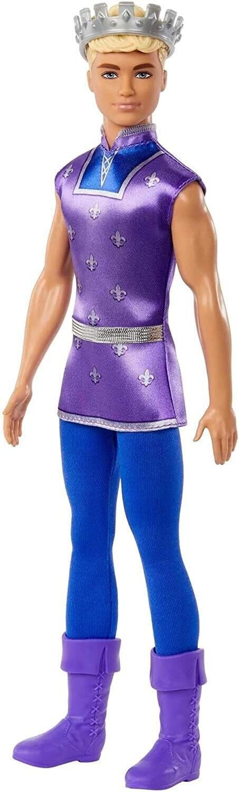 Barbie Fantasy Ken Royal Fashion Doll, Blonde, Wearing Removable Tunic, Tall ...