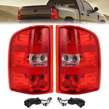 Rear Tail Lights For 2007-2013 2014 Chevy Silverado 1500 2500 3500 Left+Right