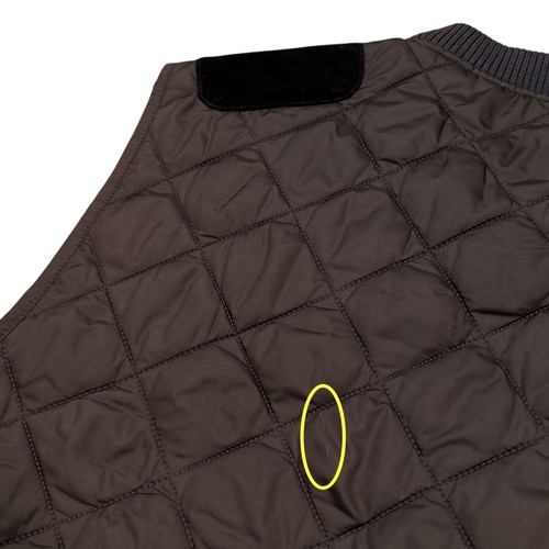 Vintage Polo Ralph Lauren Calf Skin Leather Quilted Shooting Vest Mens XL - Picture 5 of 10