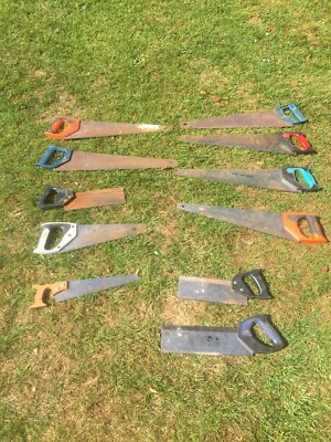 Ideales Männerhöhlendeko Geschenk, Restposten Handsägen zum Upcycling.
