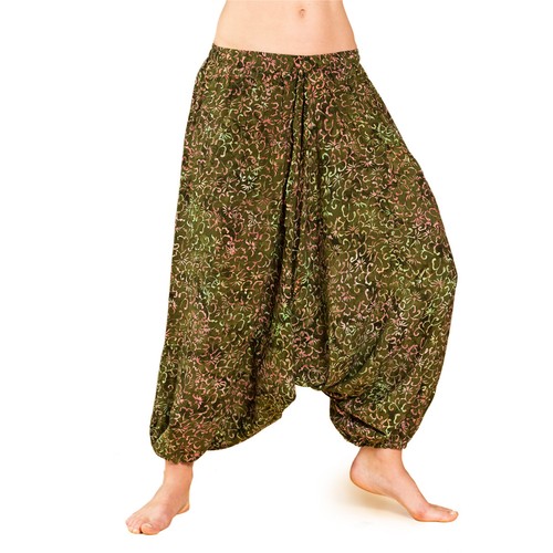 Pantaloni Alla Turca (Haremshose) PANASIAM, Modello Aladinhose, Taglia L. 100% Viscosa, Colorati, Comodi E Nuovi!