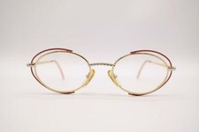 Vintage Glasses 755 Gold Silver Copper Oval Eyeglass Frame NOS