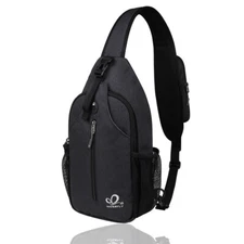 WATERFLY Sling Bag Chest Pack Crossbody Backpack for Women Men Travel Hiking