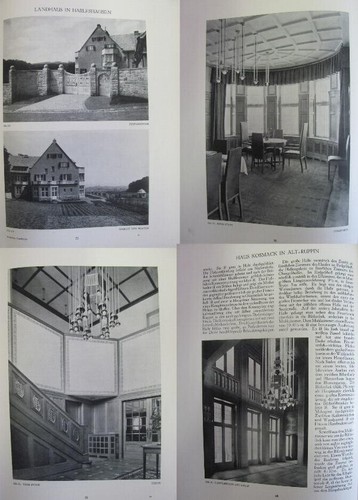 VINTAGE 1912 GERMAN HARDCOVER BOOK – COUNTRY HOUSES ARCHITECTURE - Picture 9 of 13