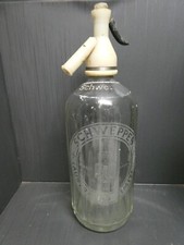 SCHWEPPES SODA SYPHON BOTTLE  ART DECO BAR 