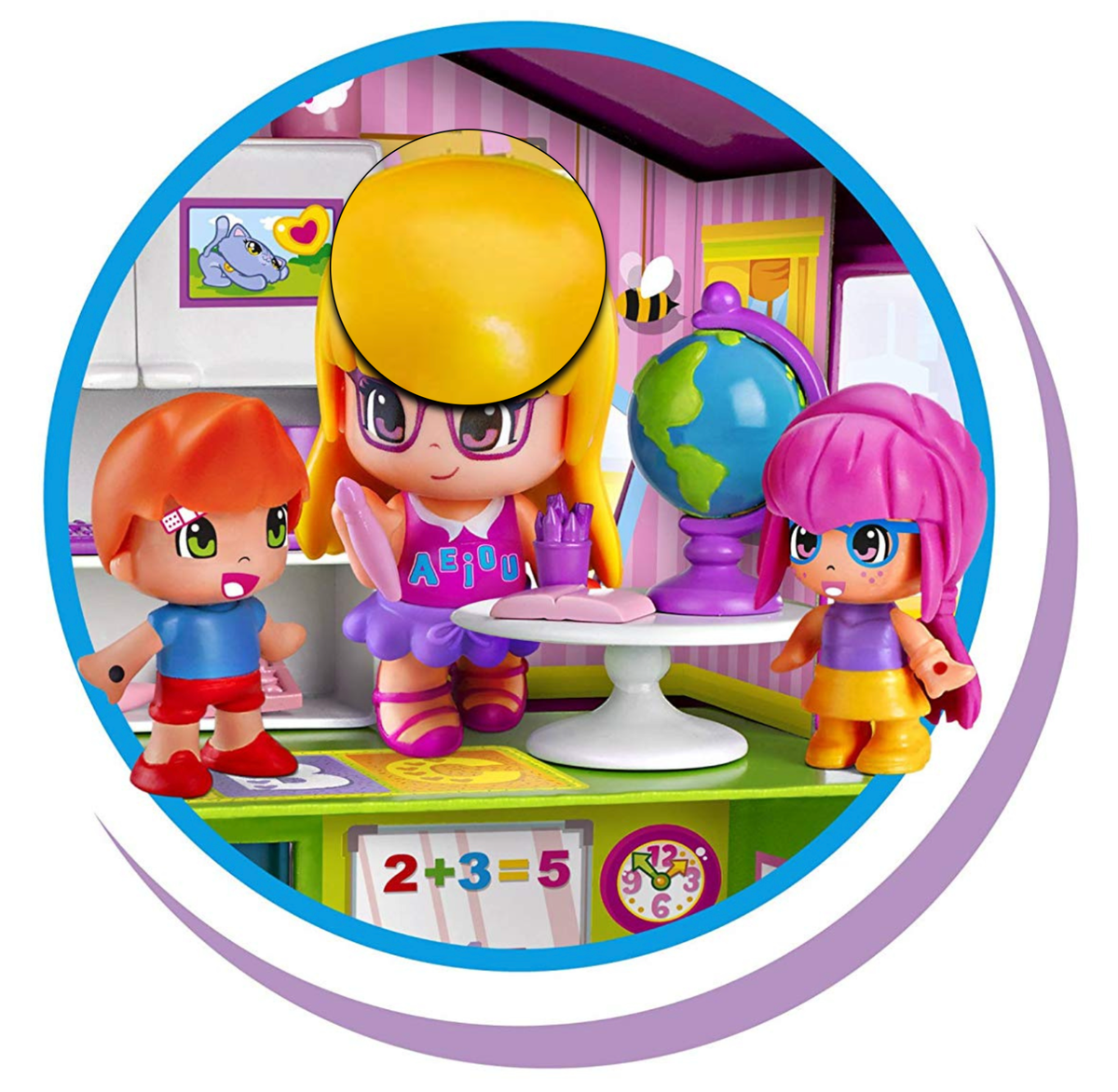 Pinypon Profesiones 3 En 1 – Juguete Convertible En Escuela, Peluquería O Cocina, Con 3 Figuras Y Accesorios Para Niños Y Niñas Desde 4 Años