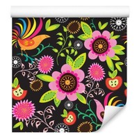 10M Vlies Tapeten Rollen Blumen Flora Ornamente VöGel Folklore Muster Xxl 2392