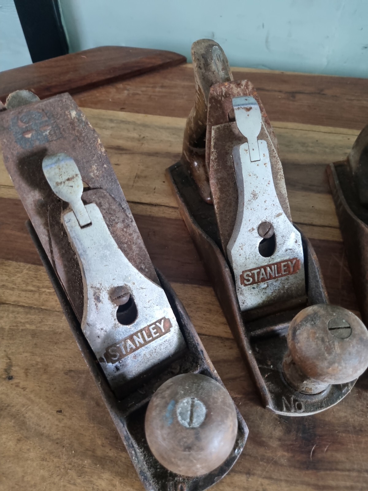 Vintage Stanley Bailey No.4 Hand Plane For Restoration x5 joblot eBay
