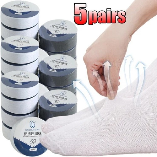 Disposable Travel Items Socks Men's Women's Washable Compression Socks Portable - 第 1/18 張圖片