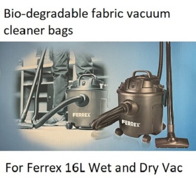 Fabric Vacuum Cleaner Bags for Ferrex Aldi 16L Wet & Dry (Buy 4+ for $5 ...
