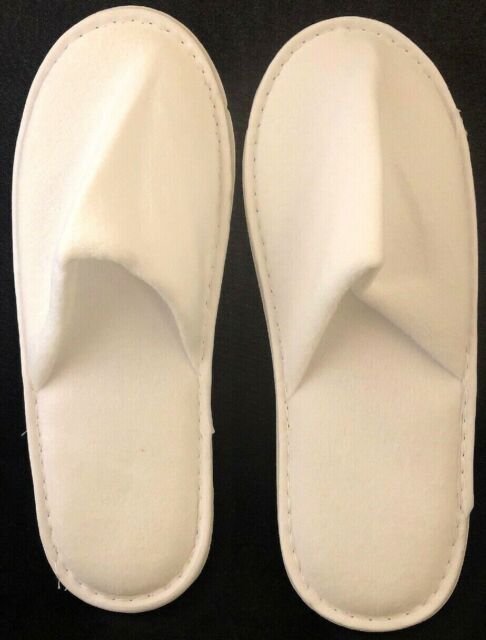 open toe towelling slippers