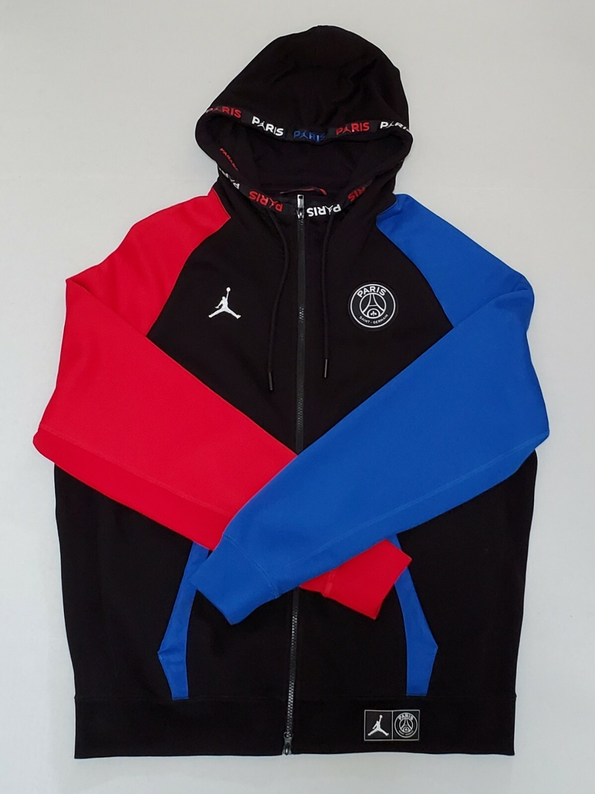 blue and red jordan hoodie