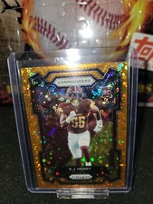2023 Panini Prizm #400 K.J. Henry Orange Disco