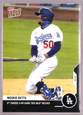 Mookie Betts Dodgers Joins Johnny Mize & Sosa 2020 MLB TOPPS NOW #102 Black Base