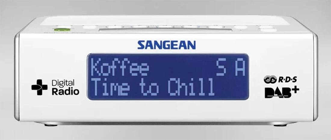 SANGEAN DAB+/FM-RDS Dual Alarm Digital Clock Radio+Aux In+Snooze Timer-DCR89+