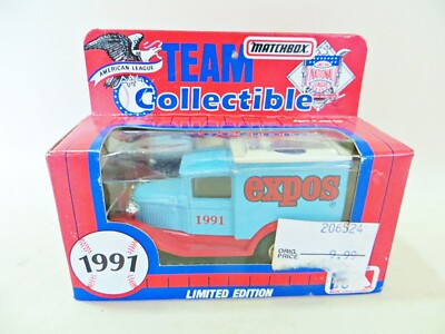 MATCHBOX MB38 FORD MODEL A VAN, MLB MONREAL EXPOS 1991' MIB/BOXED. LTD ED.