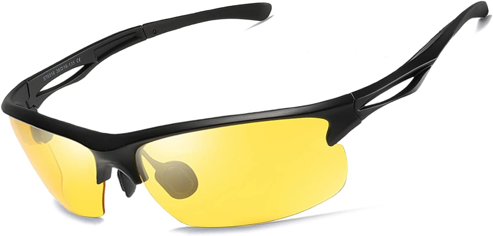 Polarized Sport Sunglasses Outdoor Mens Night Vision Goggle Driving Glasses Wome